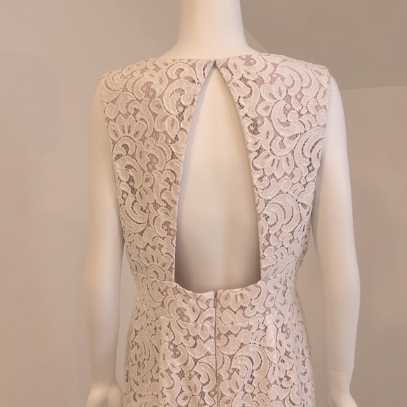 SAMPLE SALE NWT LELA ROSE SIZE 16 Ivory lace/Cameo(blush). Pristine condition. - Picture 5 of 7